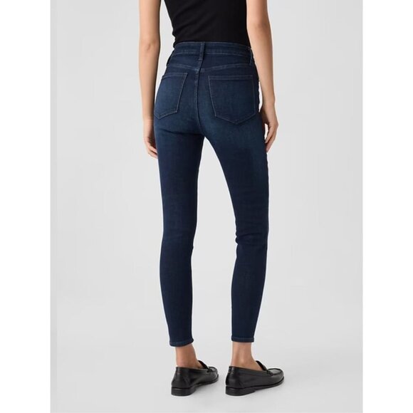 Gap Skinny Jeans Denim High Rise Universal Dark Wash Size 2/26R - Picture 3 of 8